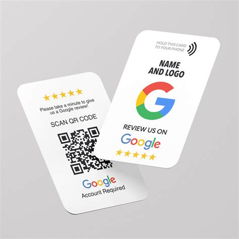 contactless google review card|Google review scan cards.